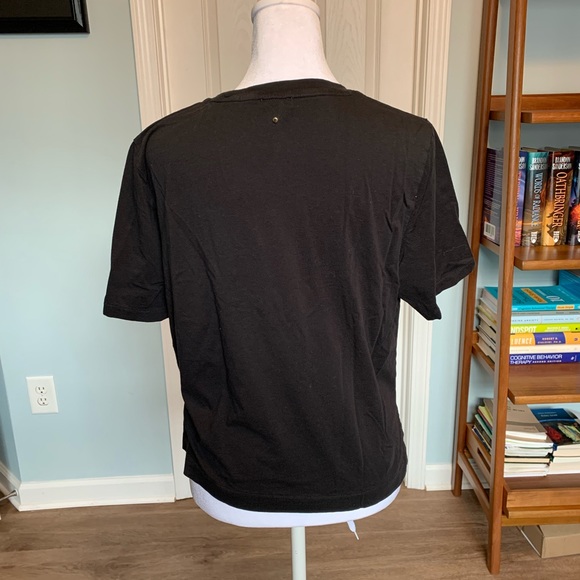 Cuyana Pima Cropped Tee - Black - Picture 6 of 9